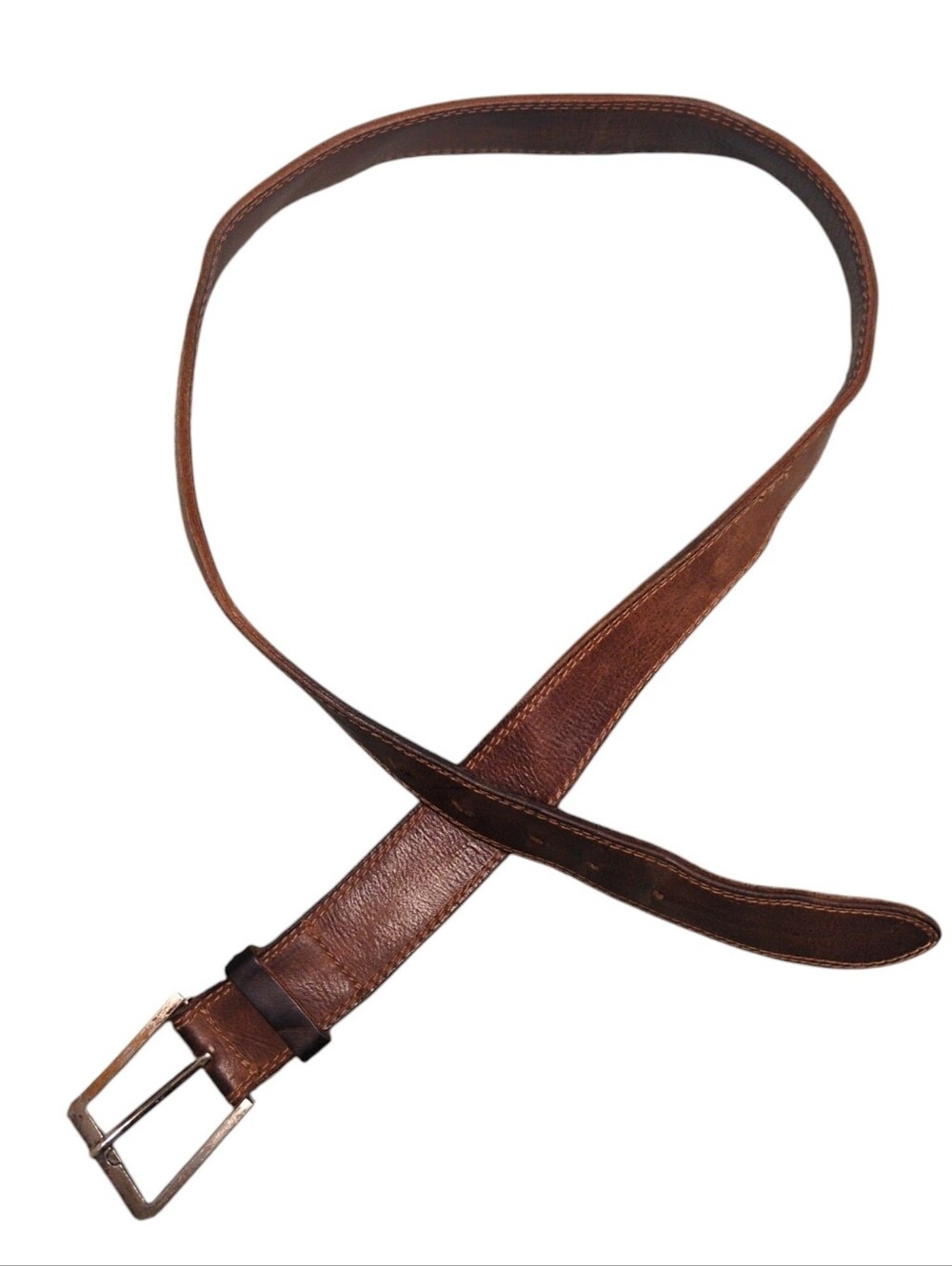 Hide & Drink Full-Grain Leather Belt Brown ~41" Soft Patina Handcrafted